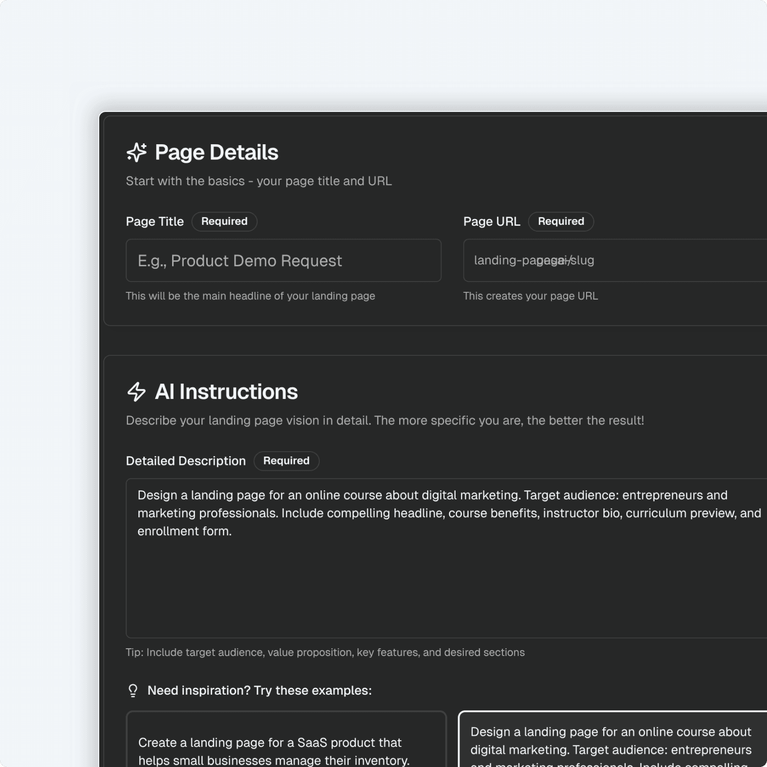 AI-powered content & design
